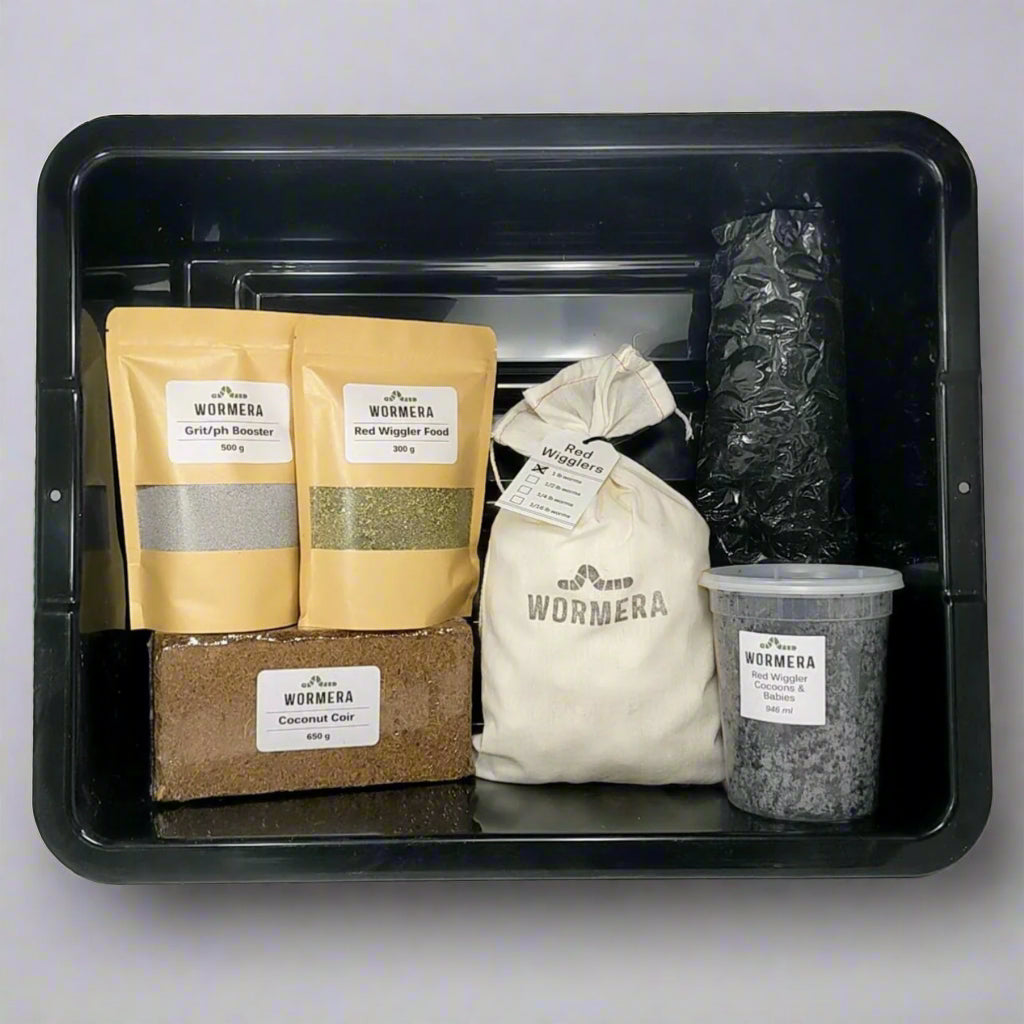 Products included with Red Wiggler Kit